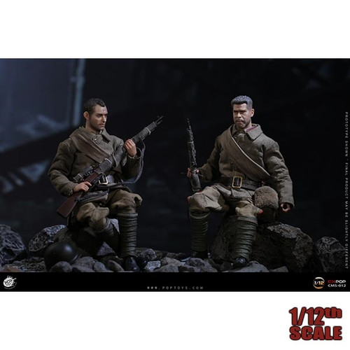 Boxed Figure: POP Toys 1/12th WWII Soviet Sniper Figures