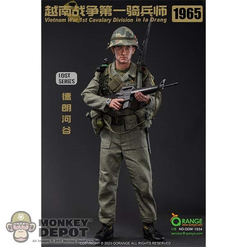Boxed Figure: QO Toys Vietnam War U.S. Army 1st Cavalry Division in Ia Drang 1965 (QOM-1034)