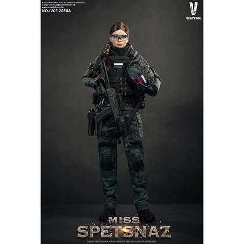 Boxed Figure: Very Cool MCB Camouflage Russian Special Combat Soldier (Black Vest) (VCF-2058A)