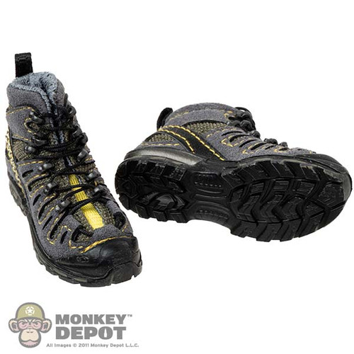 Boots: Easy Simple Mens Grey Quest 4D Hiking Boots