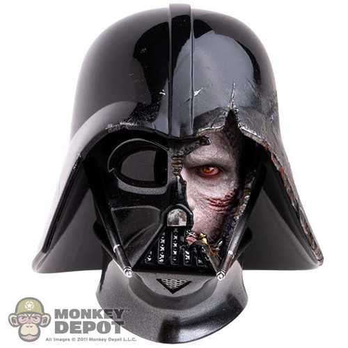 Head: Hot Toys Darth Vader Damaged Mask w/ Movable Eye (DX45)