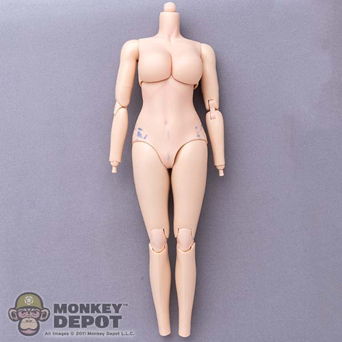 Figure: DamToys Female Base Body w/ Wrist Pegs (STAINED)