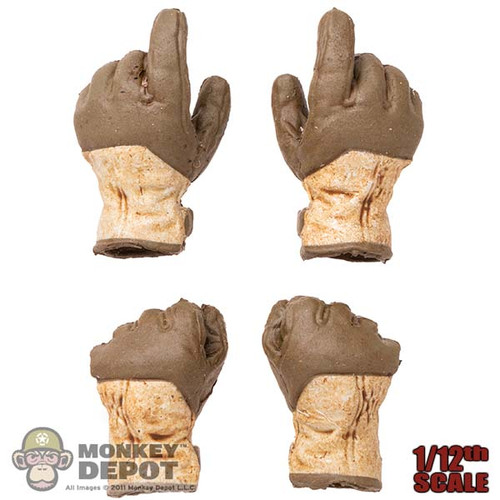 Hands: Hasuki 1/12 Male Gloved 4 Pc Hand Set