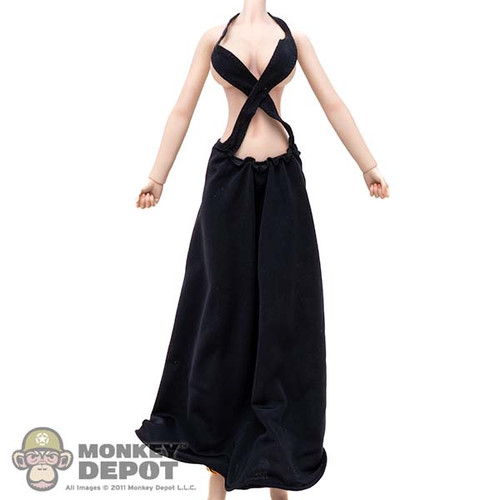 Dress: TBLeague Black Halter Style Dress
