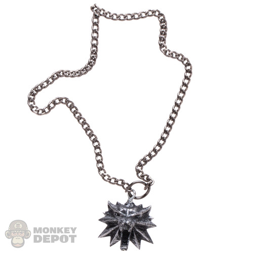 Jewelry: Nine Craftsman Wolf Head Necklace (Long)