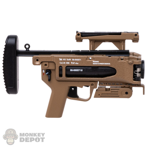 DAMAGED Weapon: Easy & Simple HK AG Sa-80 FDE 40mm Grenade Launcher