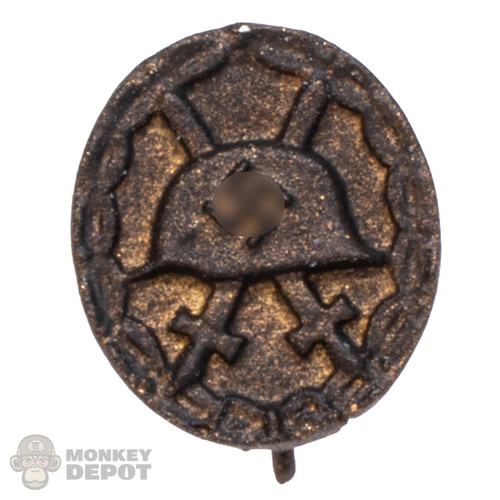 Insignia: DiD WWII Bronze Patina Wound Badge