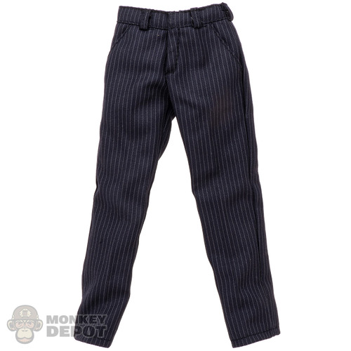 Pants: Lg Toys Black Pinstripe Trousers