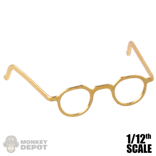Glasses: 3R 1/12 Gold Rim Eyeglasses