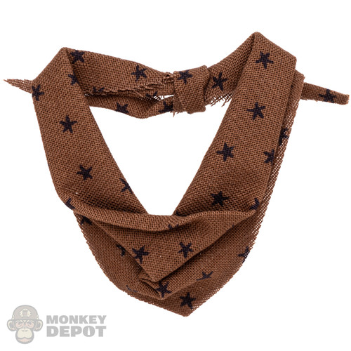 Tie: Battle Gear Toys Brown Neckerchief w/ Stars