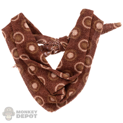 Tie: Battle Gear Toys Brown Neckerchief w/ Circles