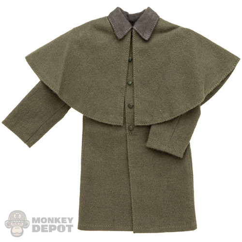 Jacket: Battle Gear Toys Western Greatcoat (Grey Green)