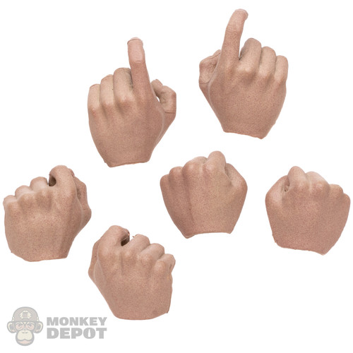 Hands: Facepool Male 6 Pc Hand Set