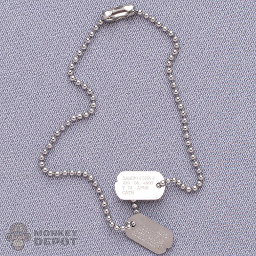 Accessory: ThreeZero John Rambo Dogtag ID Tags