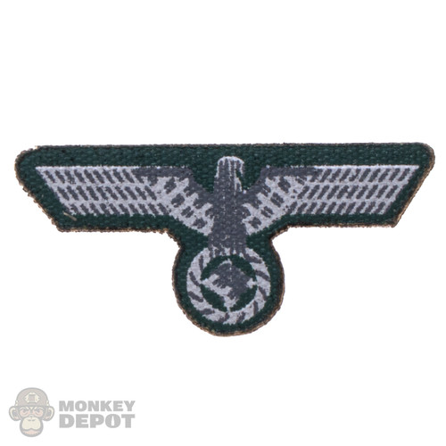 Insignia: DiD WWII German Silver/Green Breast Eagle
