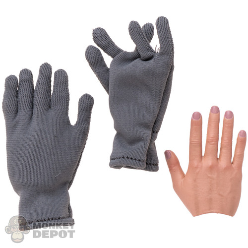Gloves: DiD Gray Gloves w/ Poseable Hands