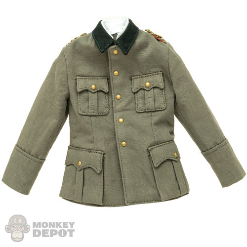 Top: DiD WWII German General's Tunic w/ Sewn in White Collar