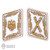 Insignia: 3R Hermann Göring White and Gold Collar Tabs