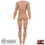 Figure: 3R 1/12 Base Body w/ Pegs (Stained)
