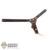 Belt: Battle Gear Toys Western Holster Colt .45 (Brown w/Brass Conchos)
