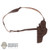 Hoster: BBK Mens Leather-Like Brown Pistol Holster