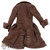Jacket: BBK Female Brown Long Coat