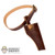 Belt: Coo Models Leather Brown Belt w/Holster *READ NOTES