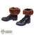 Boots: Coo Models Weathered Black Boots w/Fur (No Ankle Pegs)