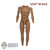 Figure: Coo Models 1/12th Base Body (No Pegs, Hands or Feet)