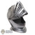 Helmet: Coo Models Mens Silver Distressed Smooth Helmet