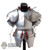 Armor: Coo Models Mens Chest Armor w/Shoulder Guards + Red Straps (Metal)