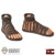 Shoes: Coo Models 1/12th Feet in Sandals w/Pegs