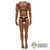 Figure: DiD Short Black Nude Figure w/Wrist Pegs, Hands & Feet (No Head)