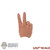Hand: DiD 1/12th Mens Single Right Chubby Peace Sign Hand