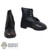 Boots: DiD Mens German Black Boots (Genuine Leather) (Worn/Aged)