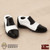 Shoes: DiD 1/12 Mens Molded Black and White Captoe Oxfords