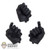 Hands: DamToys Black/Gray Tactical Gloved Hands