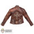 Coat: DamToys Brown Leather Jacket