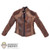 Coat: DamToys Brown Leather Jacket