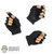 Hands: DamToys Mens Fingerless Molded Gloved Set