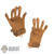 Gloves: DamToys Mens Cloth Brown Gloves