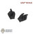 Hands: DamToys 1/12th Mens Black Molded Gloved (Weapon Grip)
