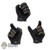Hands: DamToys Mens Molded Green and Black Gloved Hands