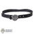 Belt: DamToys Mens Black Belt w/VN Buckle