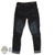 Pants: DamToys Mens Faded Black Jeans w/Cuffs