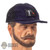 Hat: Easy Simple Mens Blue/Black Cap w/Blackbeard Flag Patch