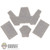 Tool: Easy Simple 4 Piece Gray Velcro Set