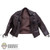 Jacket: Fish Bone Toys Mens Leather-Like Brown Jacket