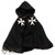 Cloak: Fire Phoenix Mens Black Cloak w/White Crosses