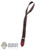 Tie: Flagset Mens Brown Stained Tie w/Tie Clip
